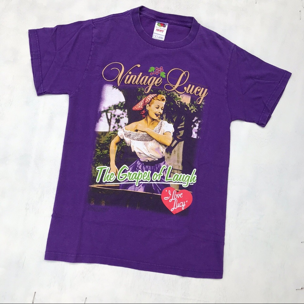 Vintage 2000s Y2K I love Lucy graphic t shirt Sz S